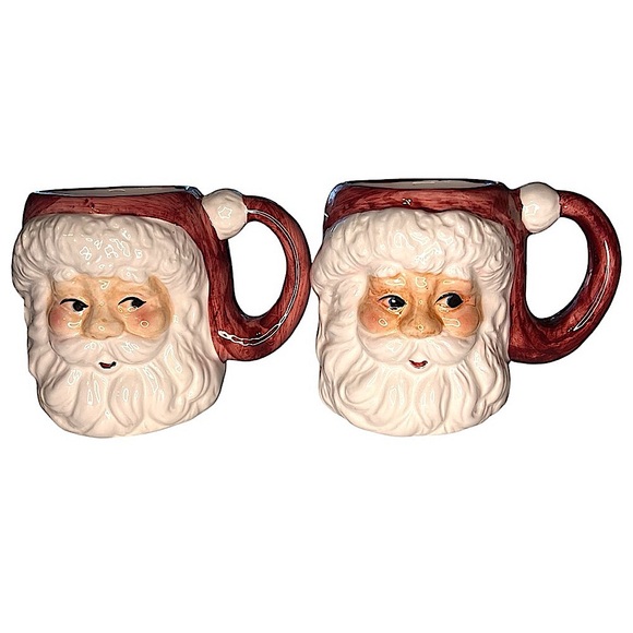 1988 EXCLUSIVELY FOR LOTUS Santa Claus Mugs Set Of 4 - Picture 3 of 9